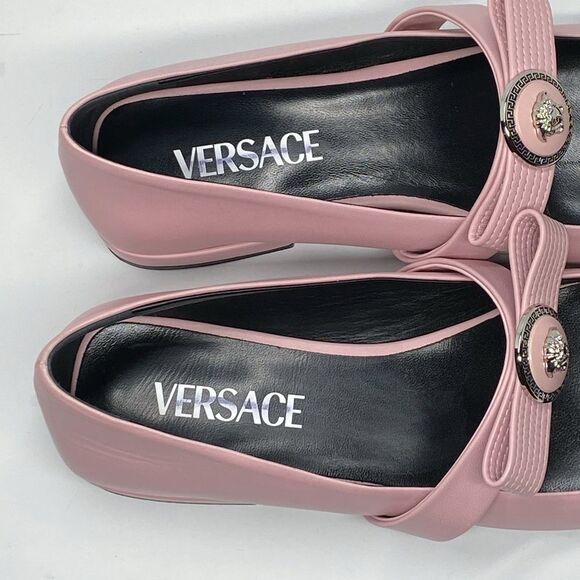 Versace Gianni Leather Ballerina Flats size 38 - Picture 6 of 12